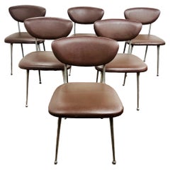 Set of 8 Aluminum Gazelle Chairs by Shelby Williams