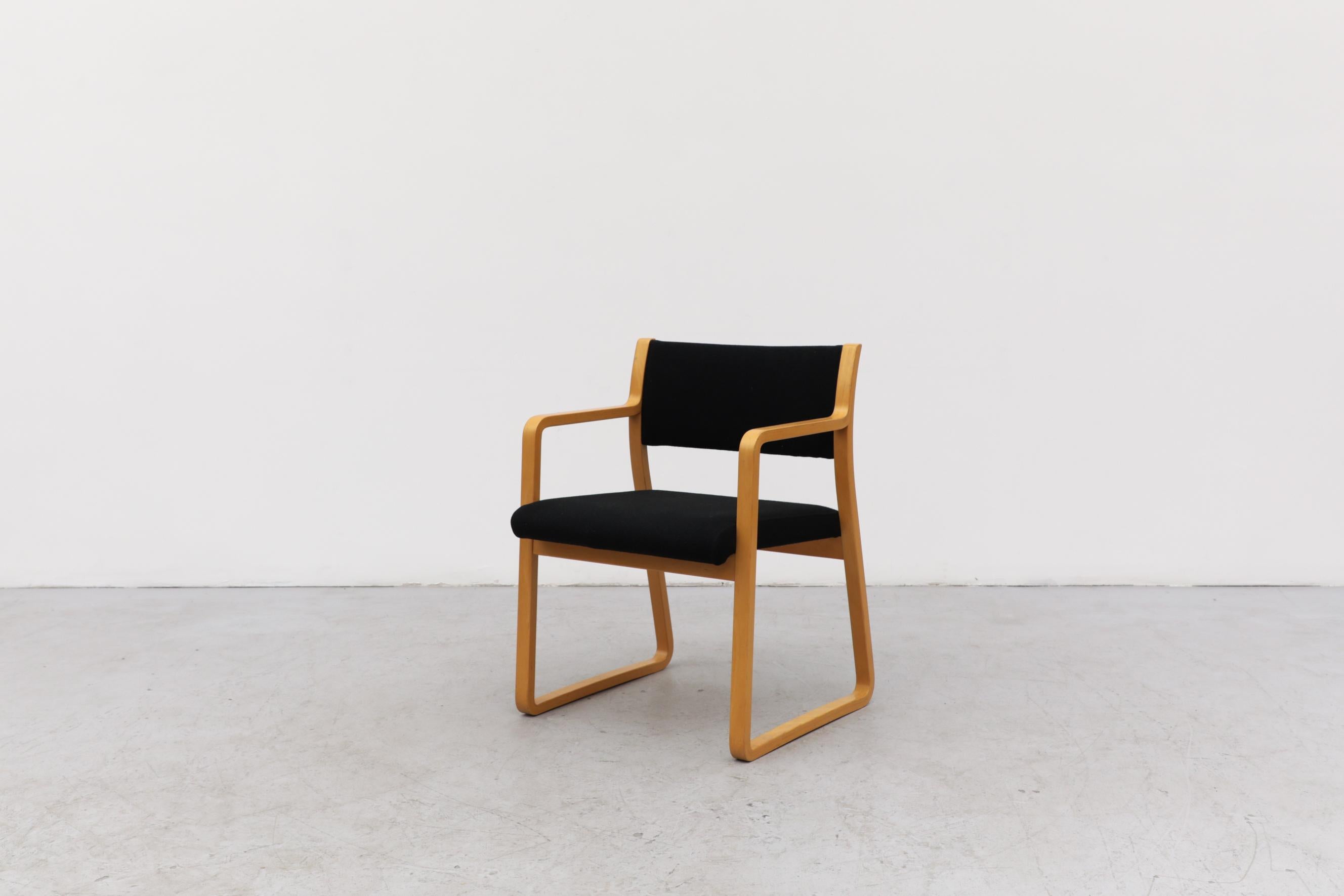 20th Century Set of 8 Alvar Aalto Style Danish Chairs