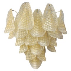 Set of 8 Amber Graniglia Rondine Sconces