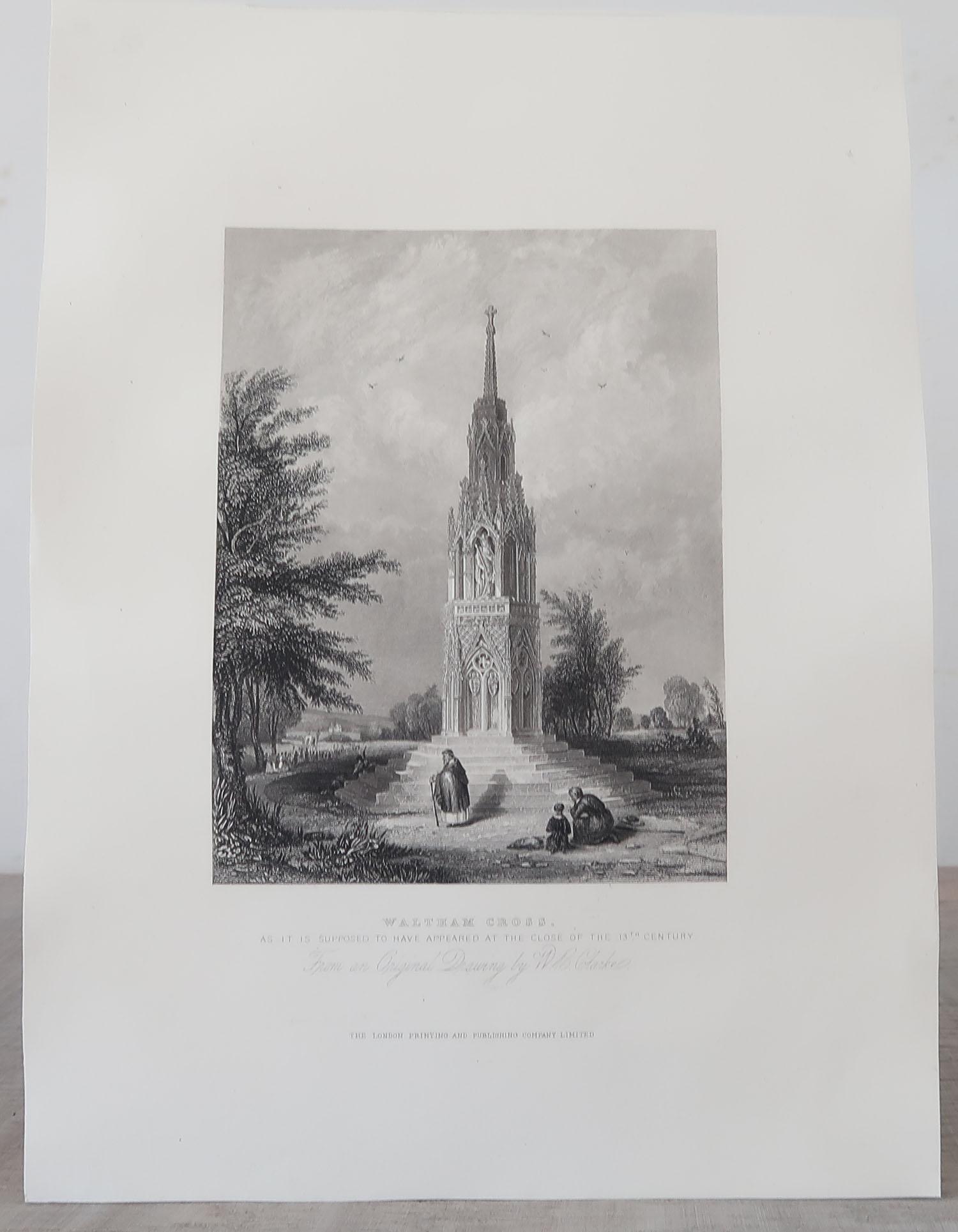Other Set of 8 Antique Architectural Prints of English Churches, 1836