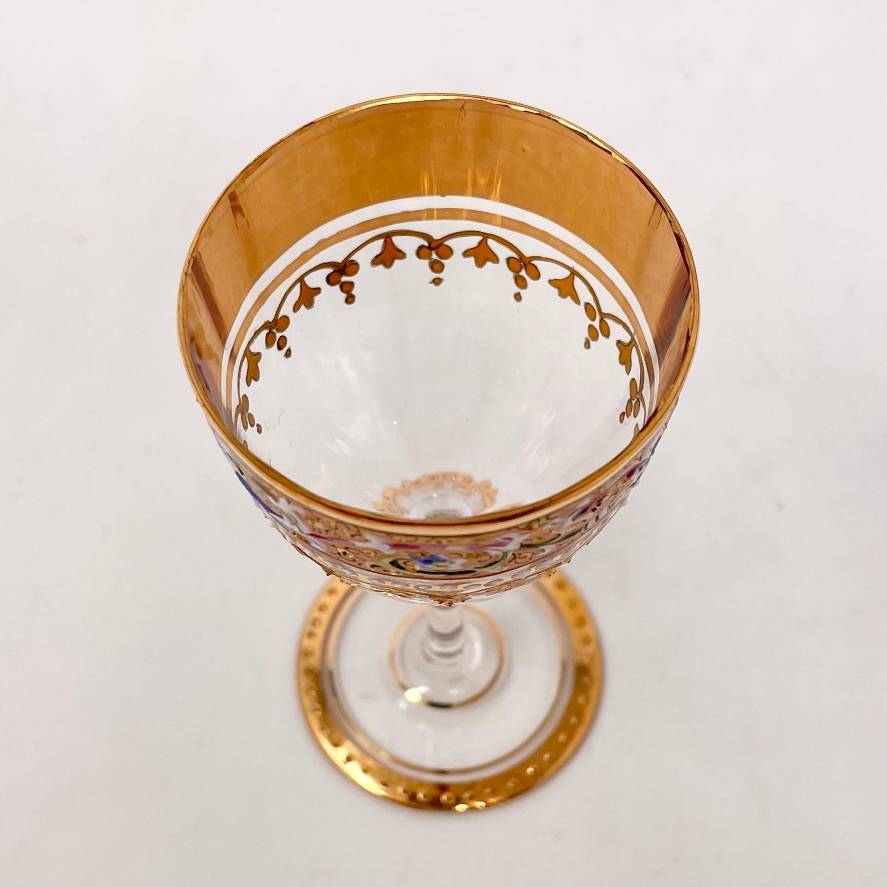 antique moser glass