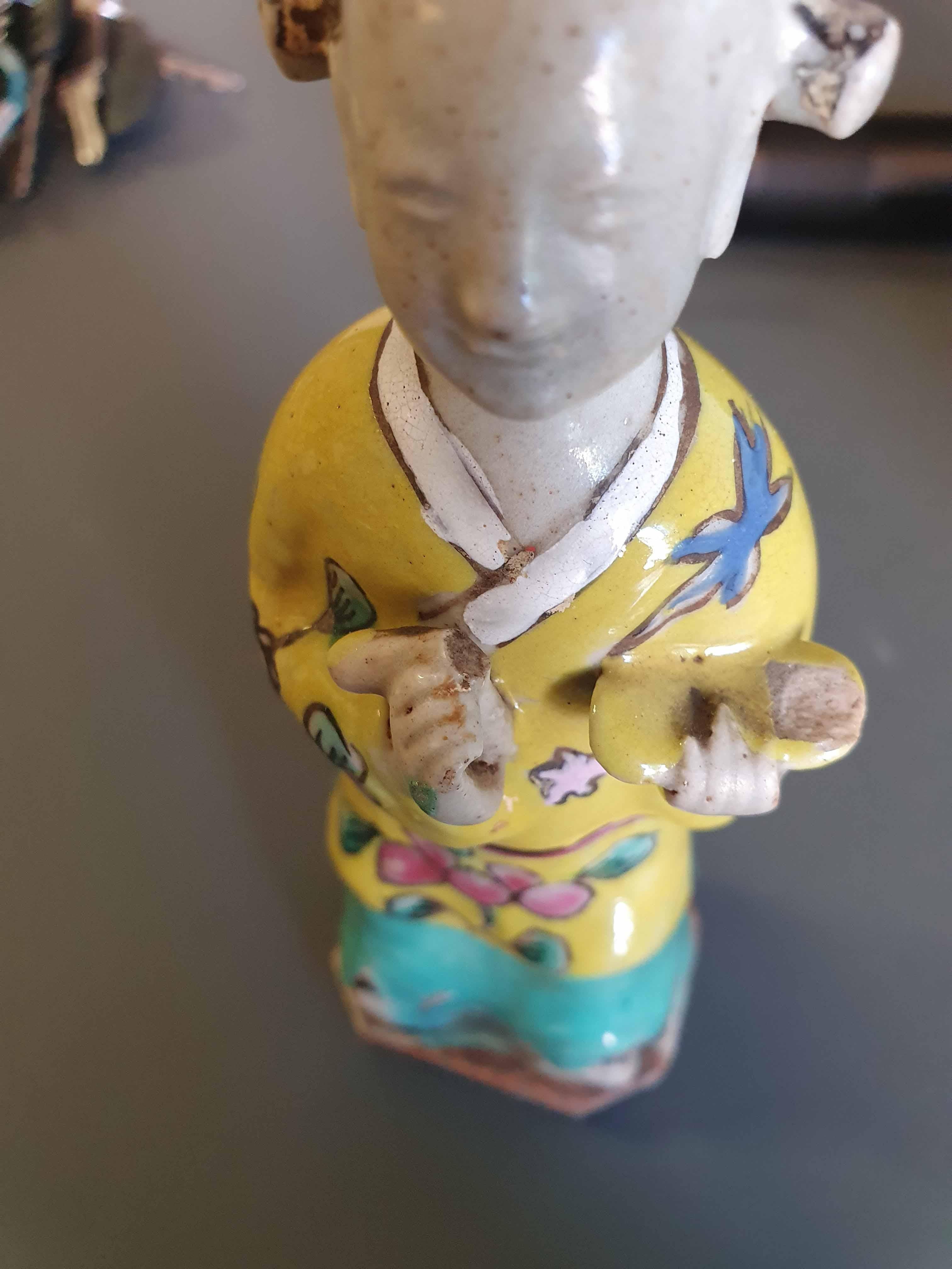 Set of 8# Antique Chinese Statue Porcelain Figures Qianlong/Jiaqing Period 8