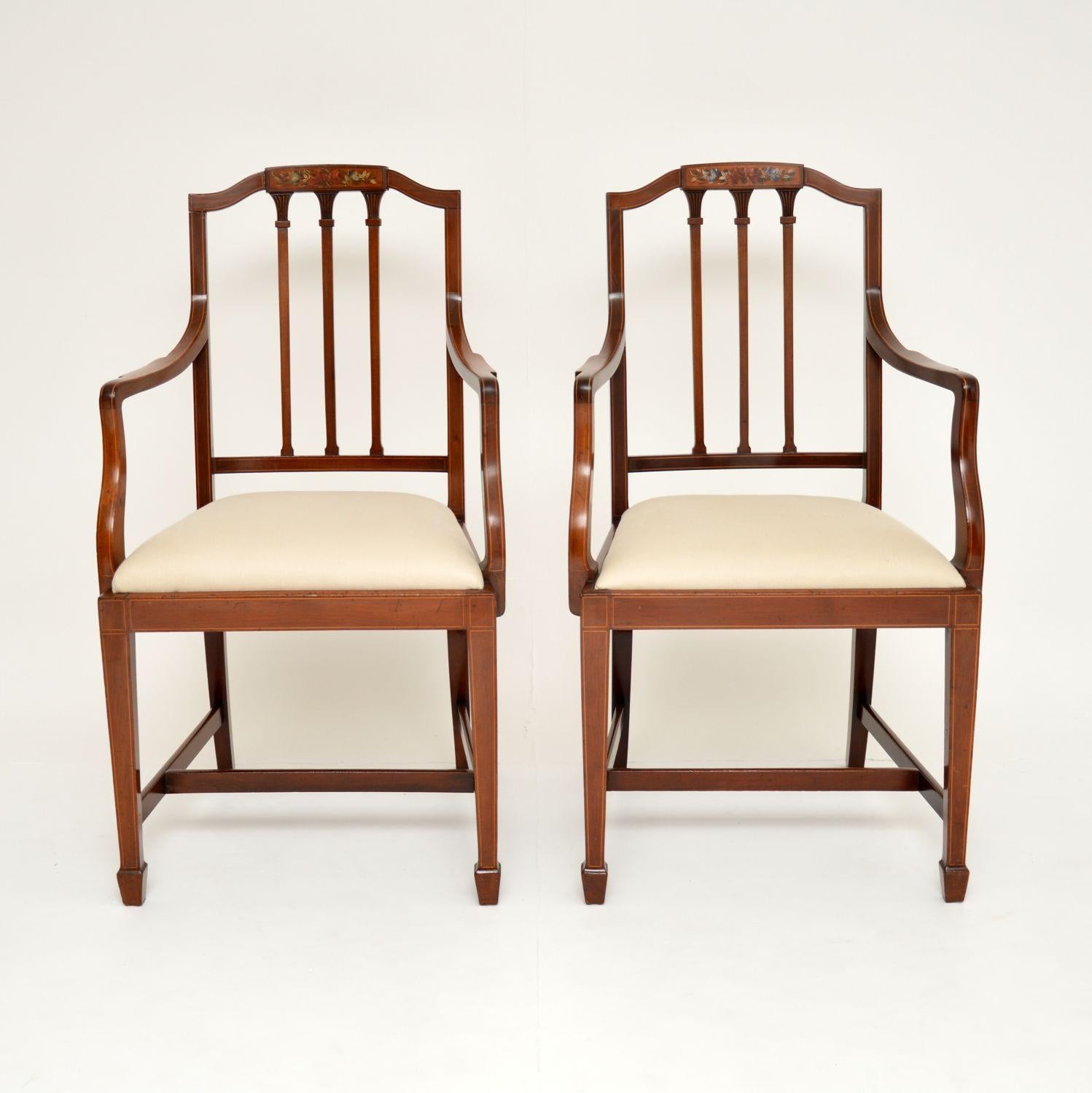 Set of 8 Antique Edwardian Dining Chairs 2