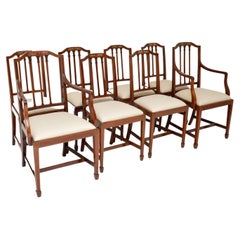 Set of 8 Antique Edwardian Dining Chairs