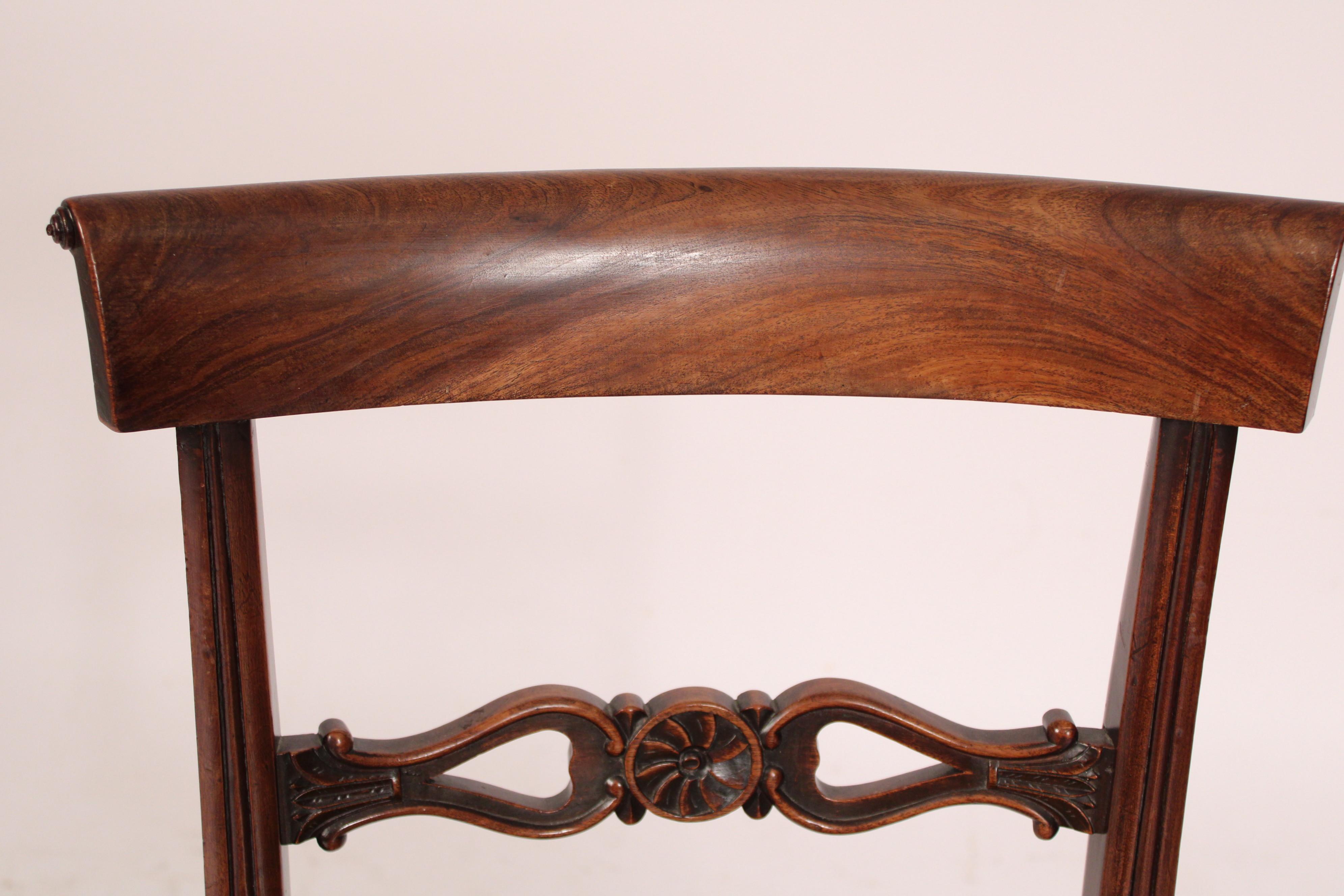 Set of 8 Antique English Regency Style Dining Room Chairs 2