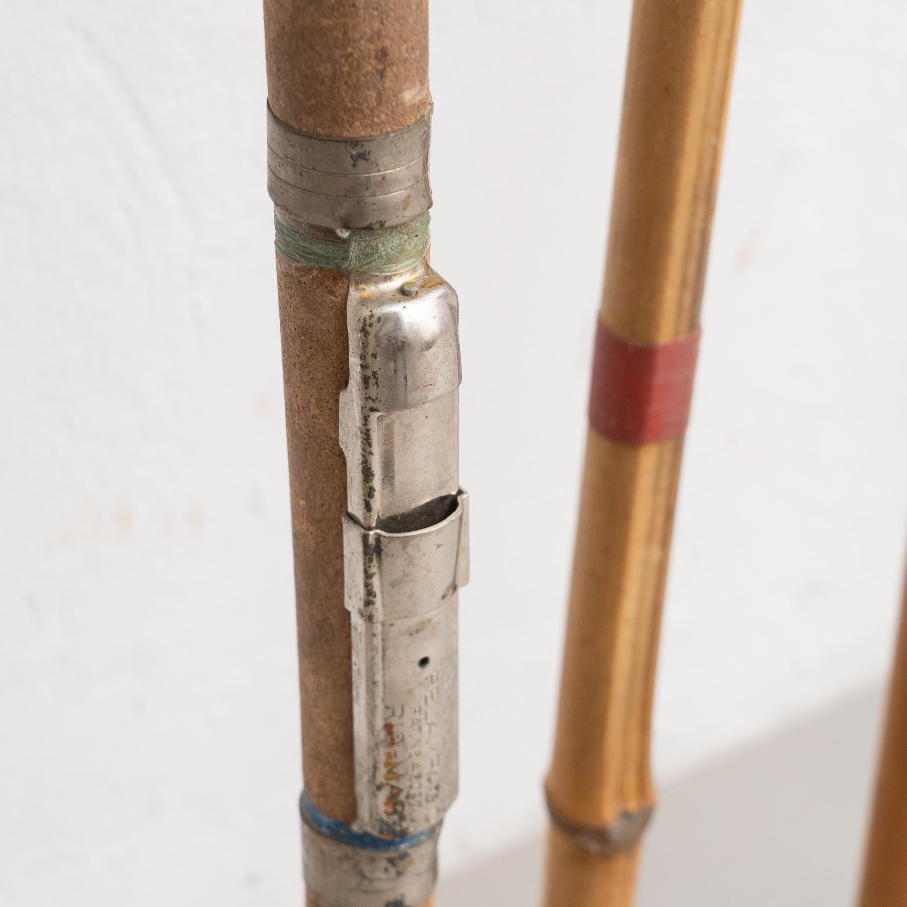 Set of 8 Antique Fishing Rods and Parts, circa 1900 8