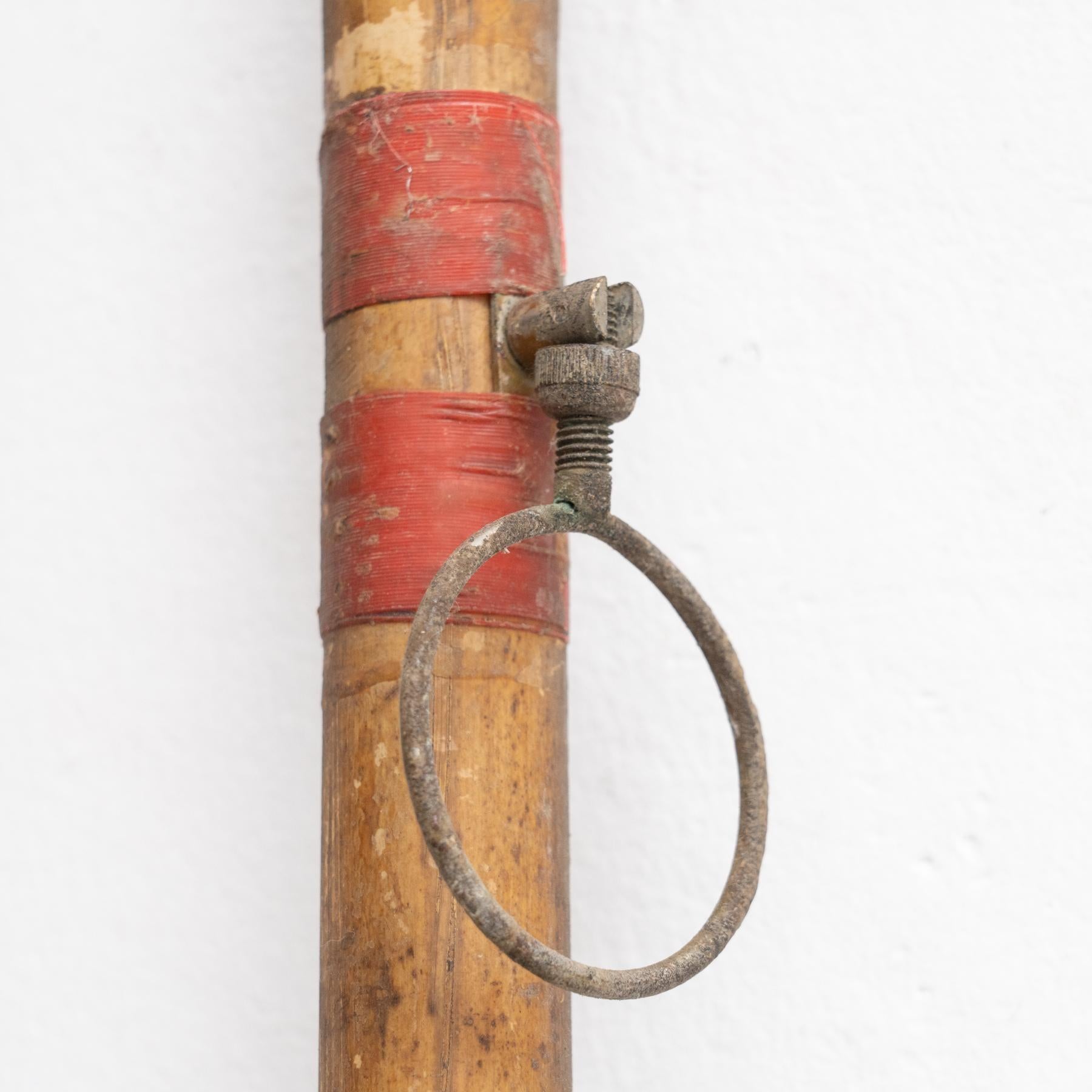 Set of 8 Antique Fishing Rods and Parts, circa 1900 In Good Condition In Barcelona, ES