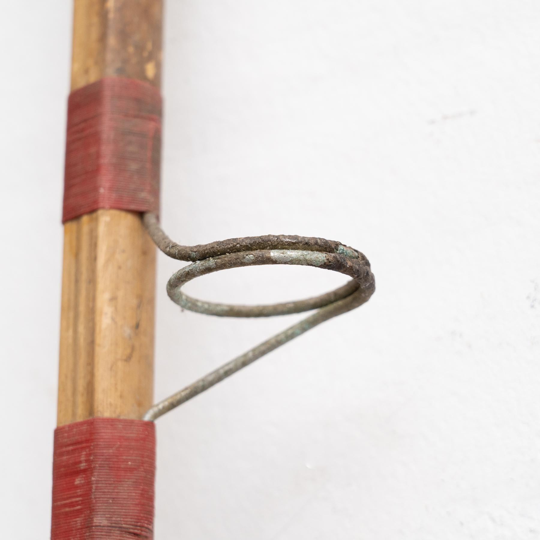 Early 20th Century Set of 8 Antique Fishing Rods and Parts, circa 1900