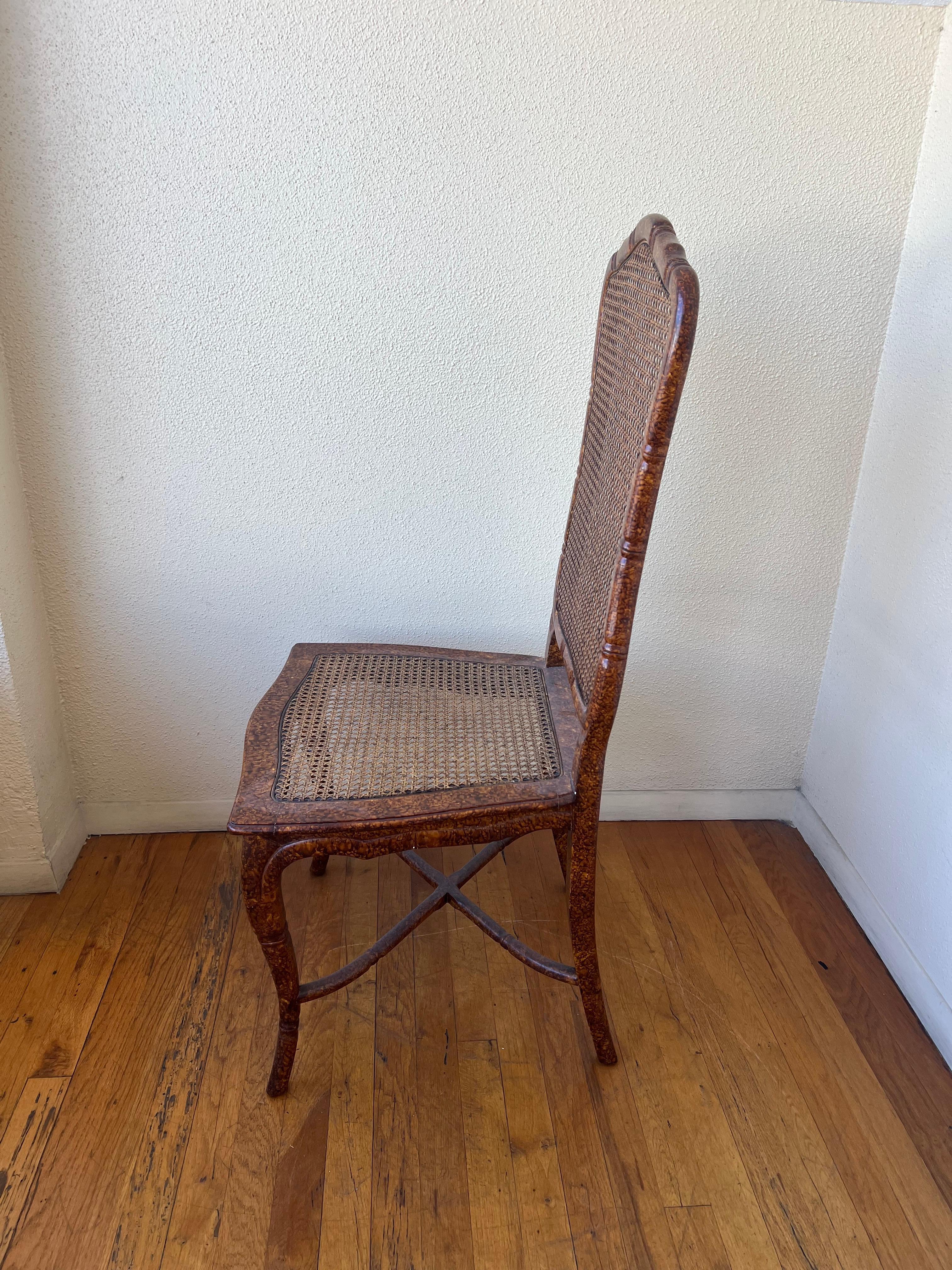 French Provincial Set of 8 Antique French Cane Dining Chairs Featured in Architectural Digest