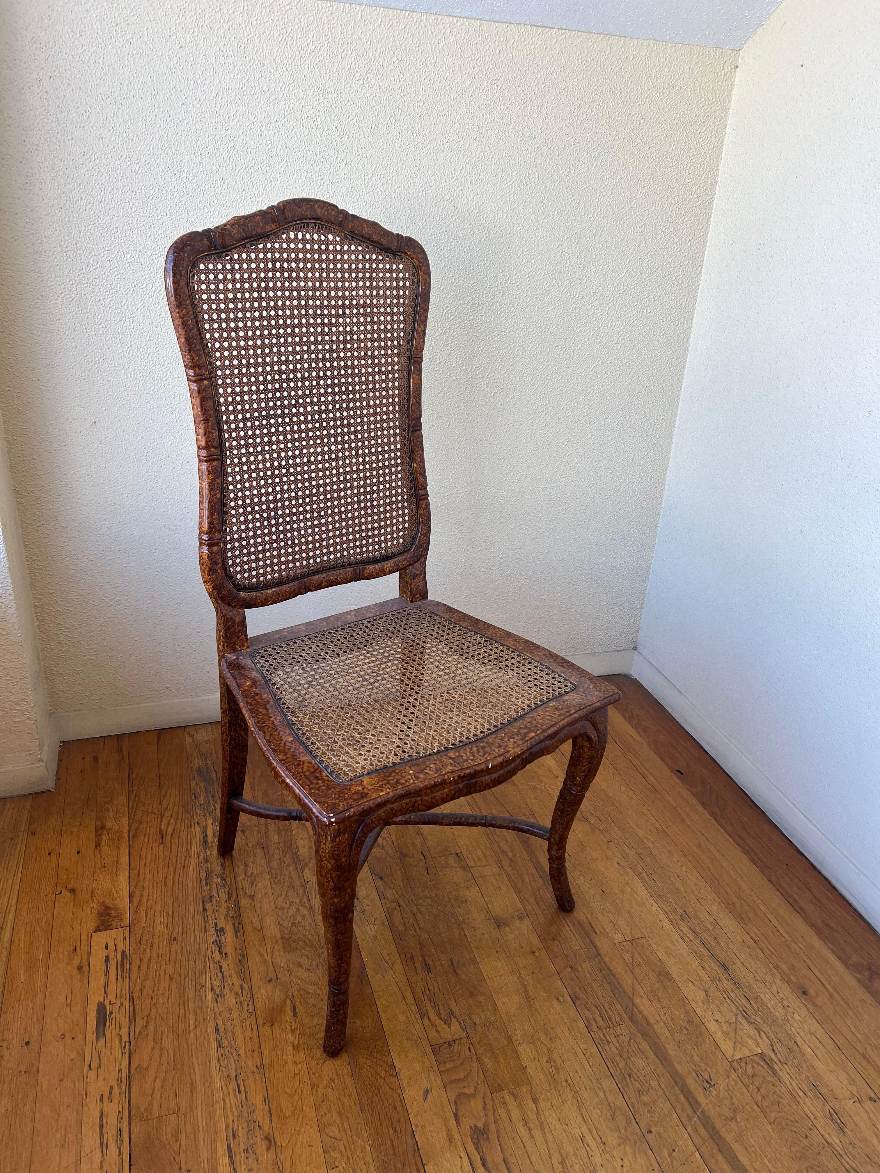 American Set of 8 Antique French Cane Dining Chairs Featured in Architectural Digest