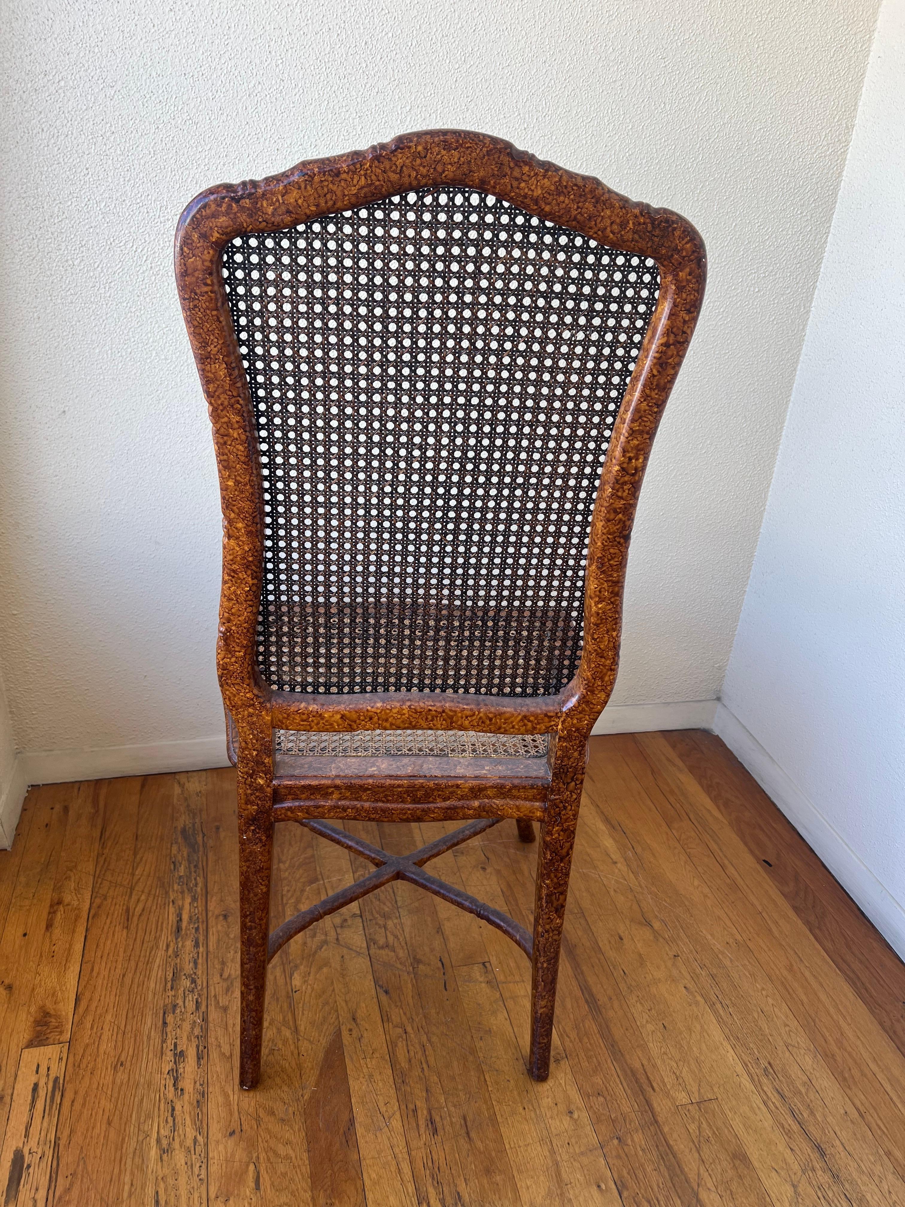 20th Century Set of 8 Antique French Cane Dining Chairs Featured in Architectural Digest
