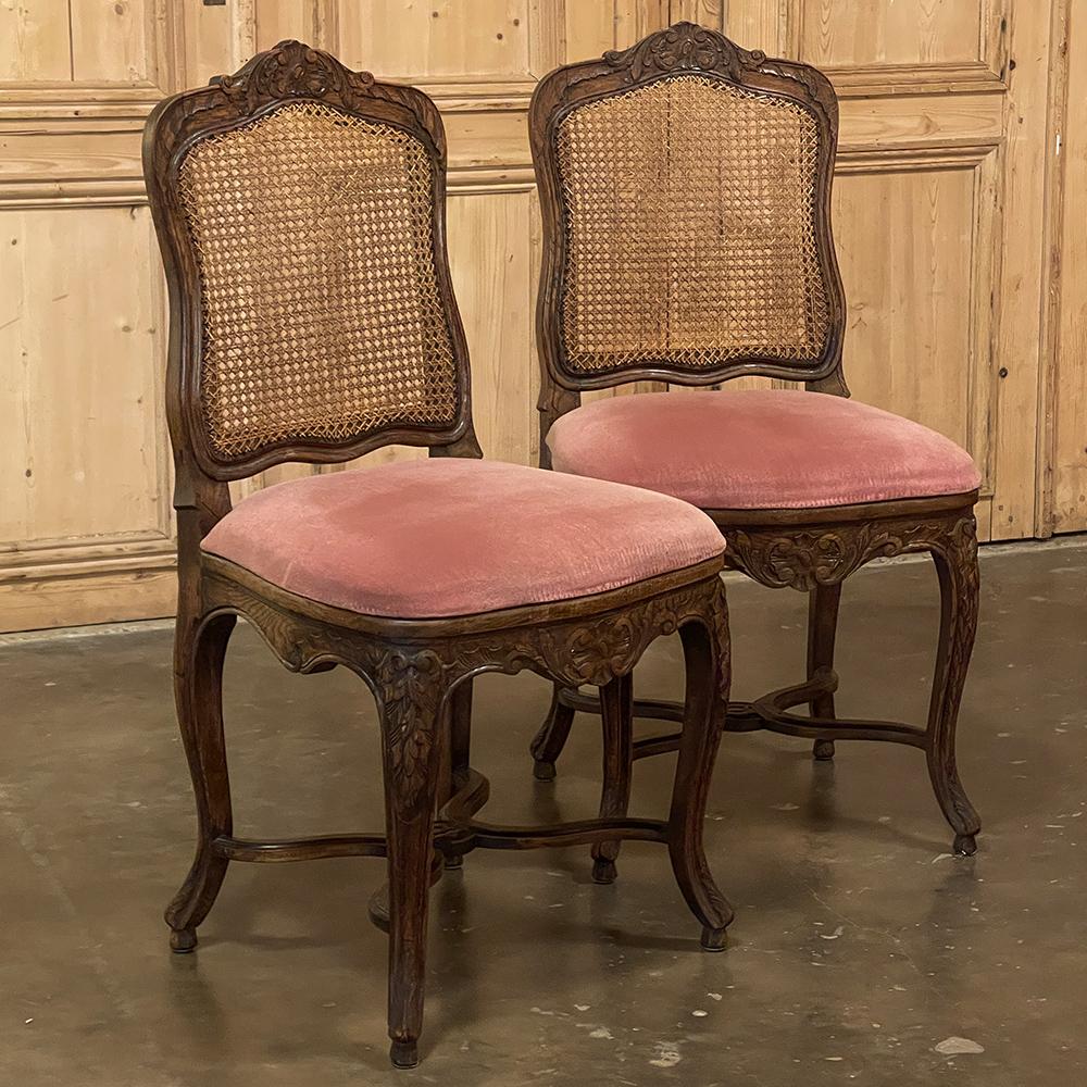 Set of 8 Antique French Louis XV Dining Chairs 6