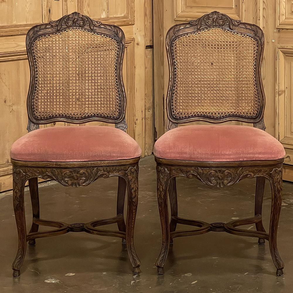 Set of 8 Antique French Louis XV Dining Chairs 1