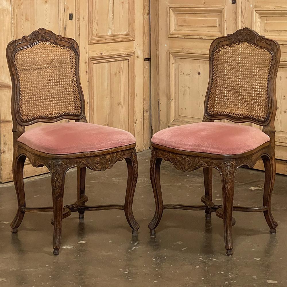 Set of 8 Antique French Louis XV Dining Chairs 2