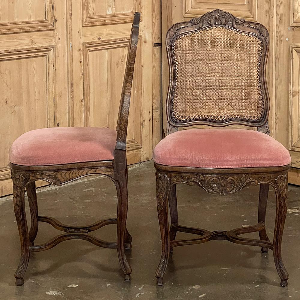 Set of 8 Antique French Louis XV Dining Chairs 3
