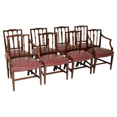 Set of 8 Antique Georgian Dining Chairs
