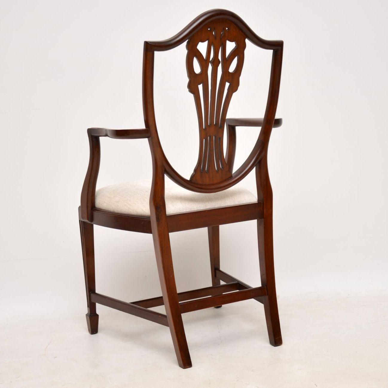 Set of 8 Antique Georgian Style Mahogany Dining Chairs 4