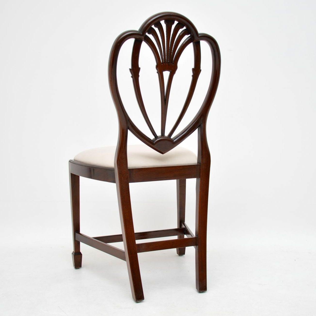 Set of 8 Antique Georgian Style Mahogany Dining Chairs 7