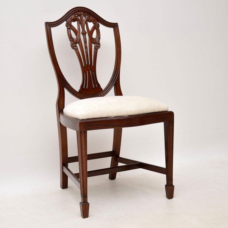 Set of 8 Antique Style Mahogany Dining Chairs at 1stDibs