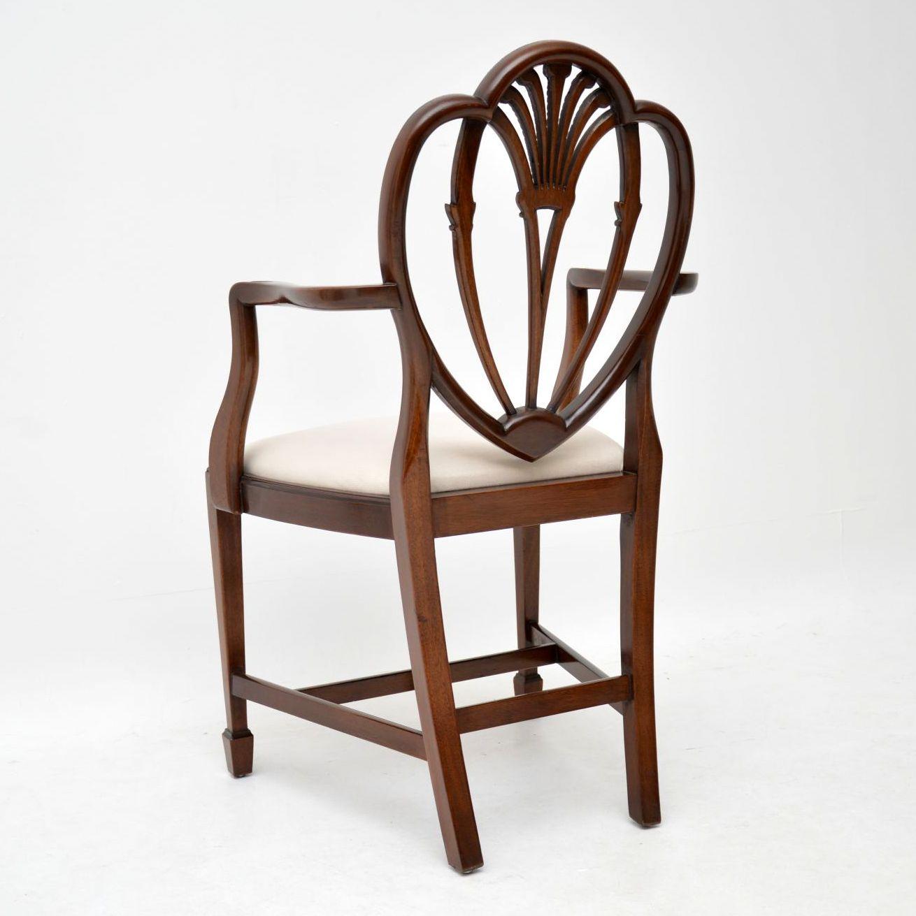 Set of 8 Antique Georgian Style Mahogany Dining Chairs 2
