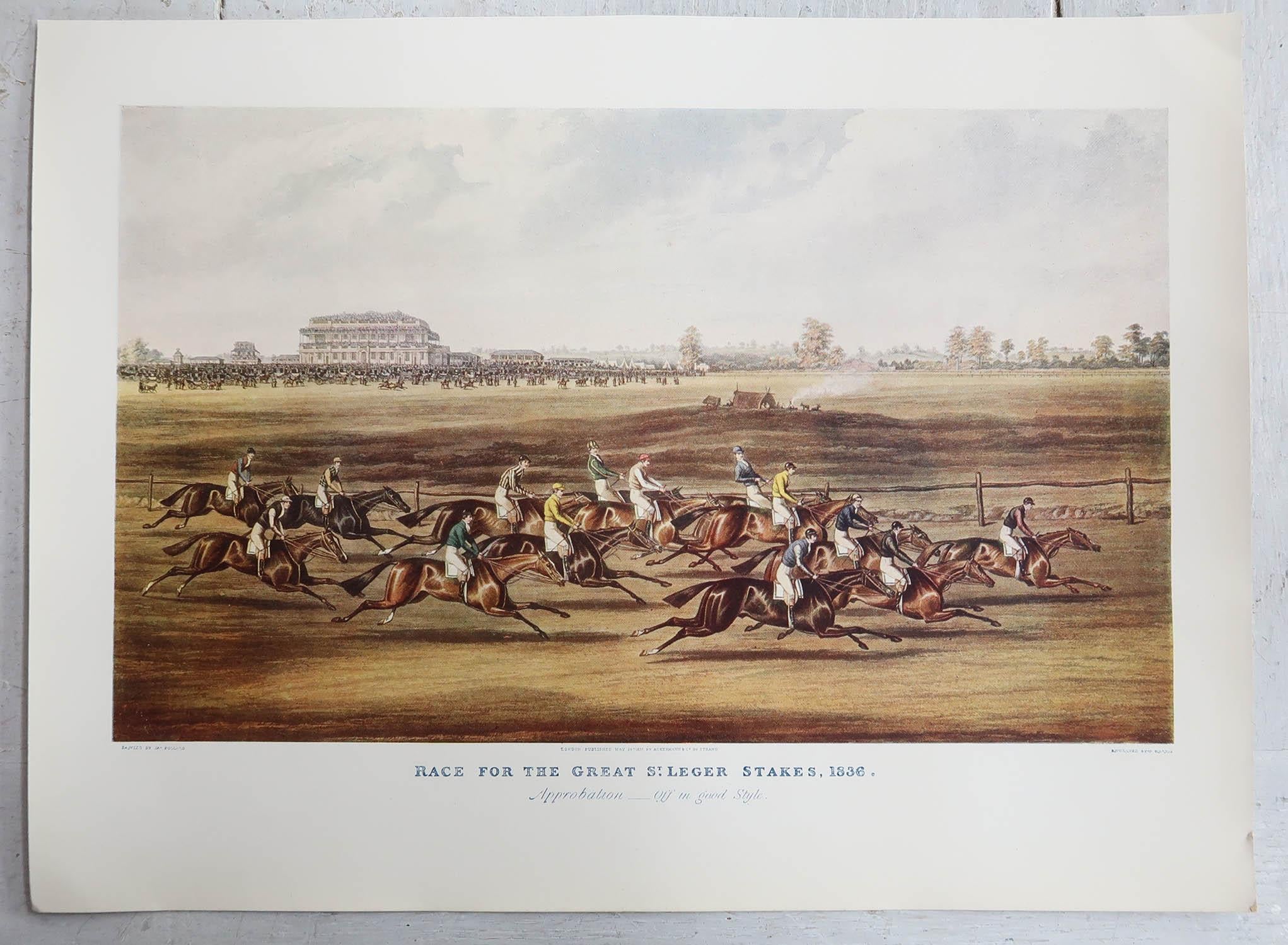 Other Set of 8 Antique Horse Racing Prints, circa 1900