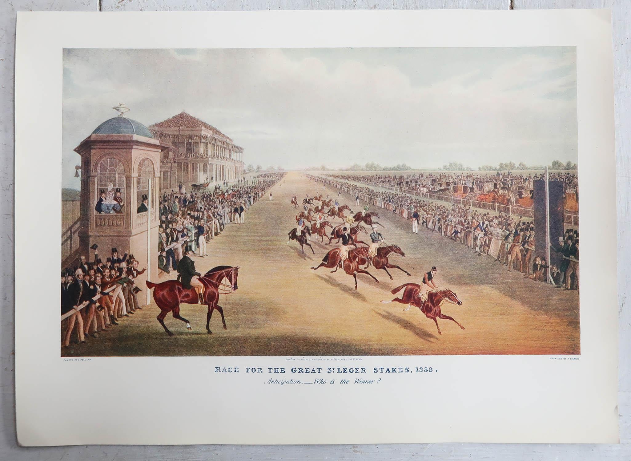 Set of 8 Antique Horse Racing Prints, circa 1900 1