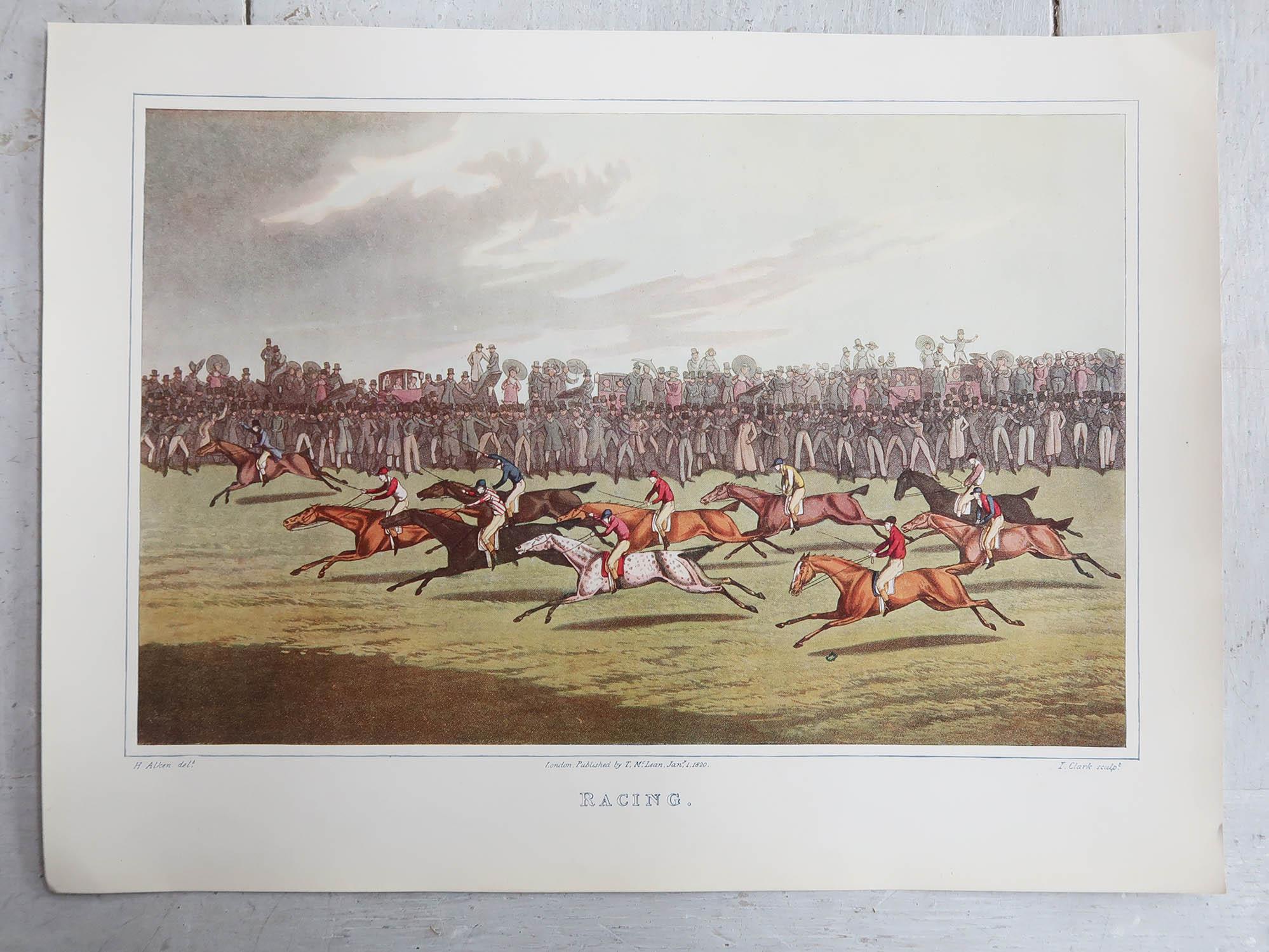 Set of 8 Antique Horse Racing Prints, circa 1900 2