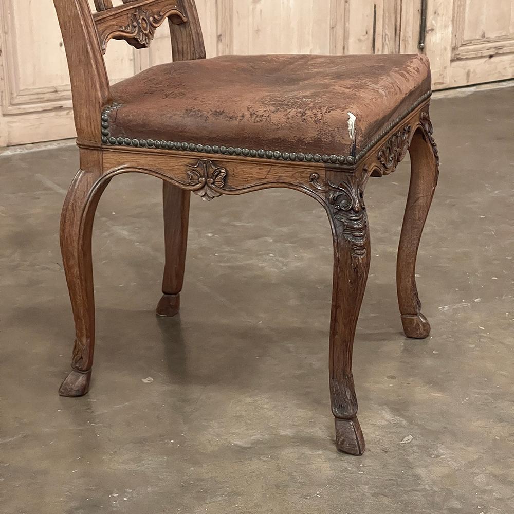 Set of 8 Antique Liegoise Louis XIV Dining Chairs For Sale 6