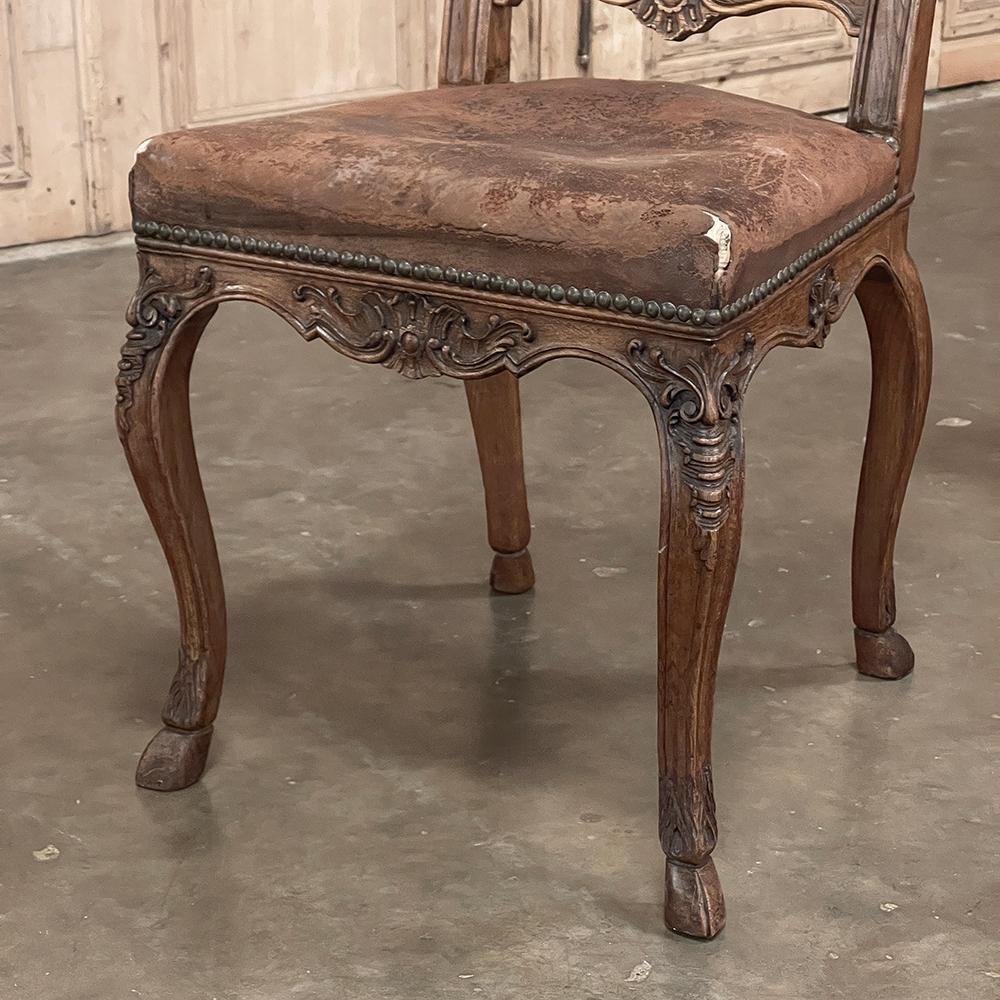 Set of 8 Antique Liegoise Louis XIV Dining Chairs For Sale 7