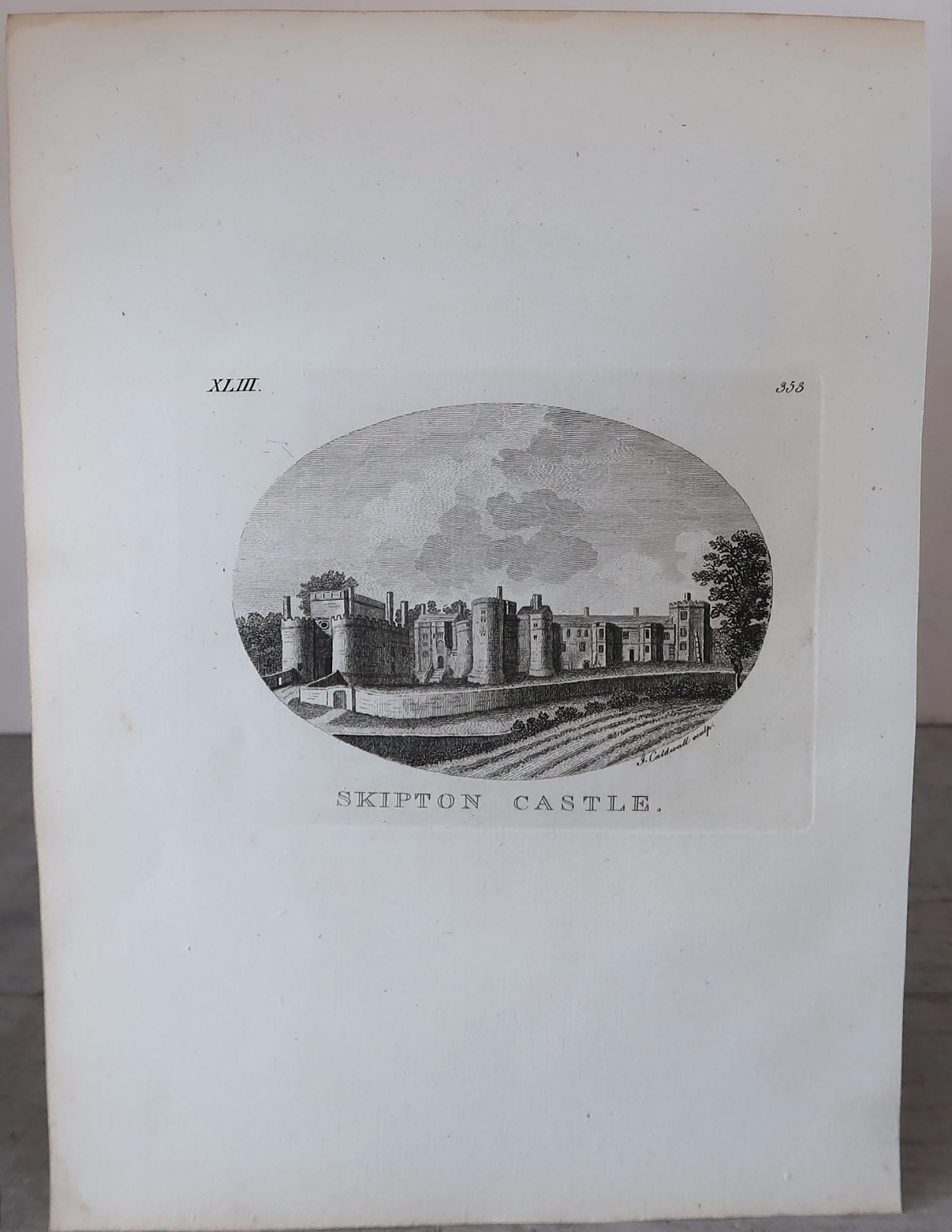 Set of 8 Antique Prints of Scottish Castles, circa 1770 1