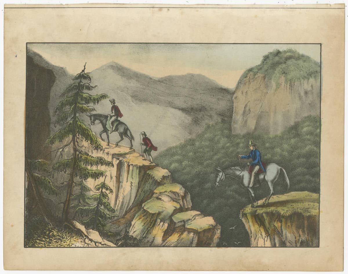 Set of 8 Antique Prints of Various Animals and Hunting Scenes 'circa 1880'