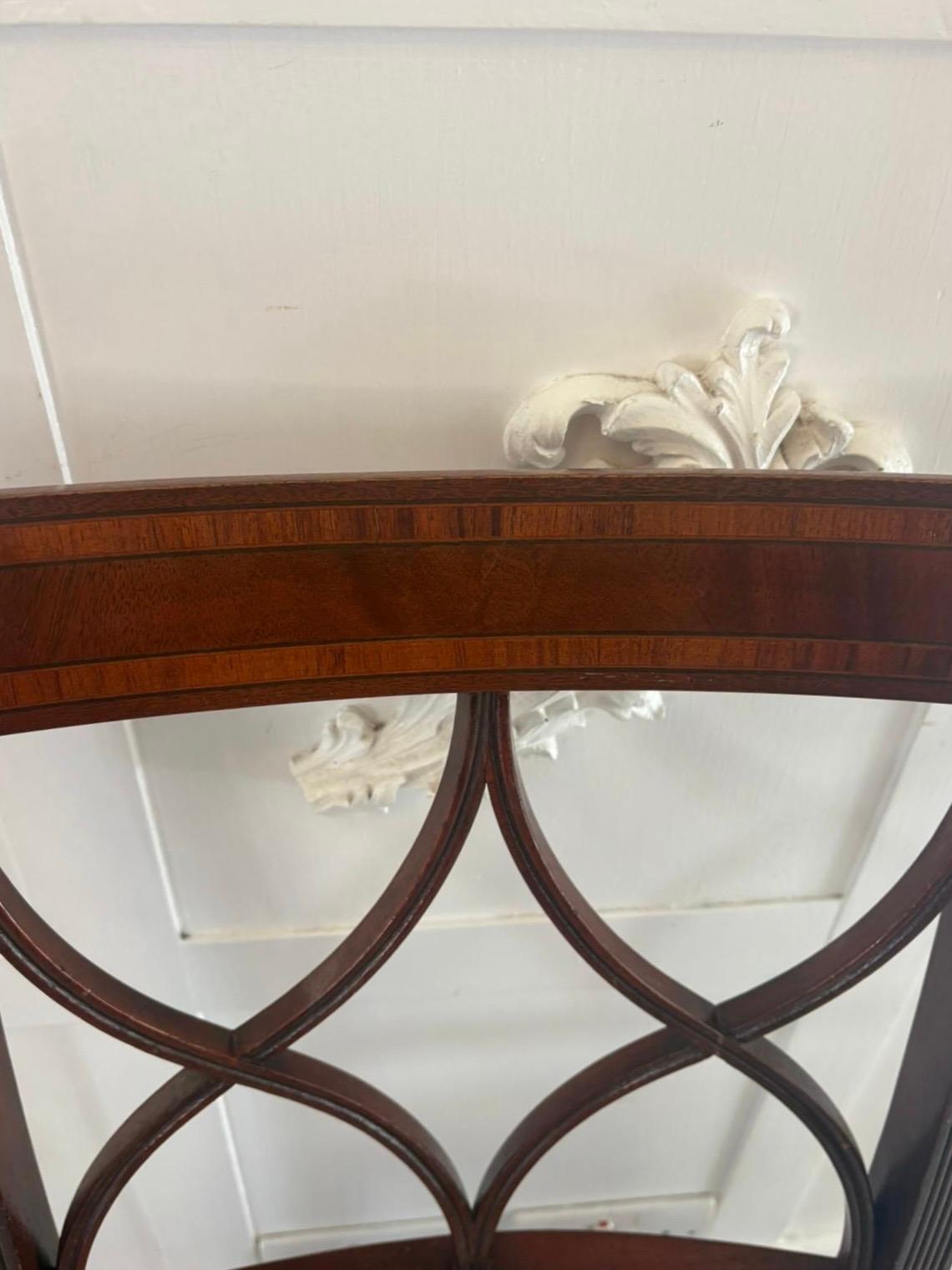 Set of 8 Antique Quality Mahogany Dining Chairs For Sale 3