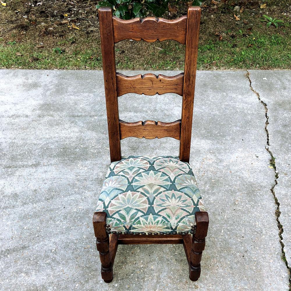 Set of 8 Antique Rustic Dining Chairs For Sale 6