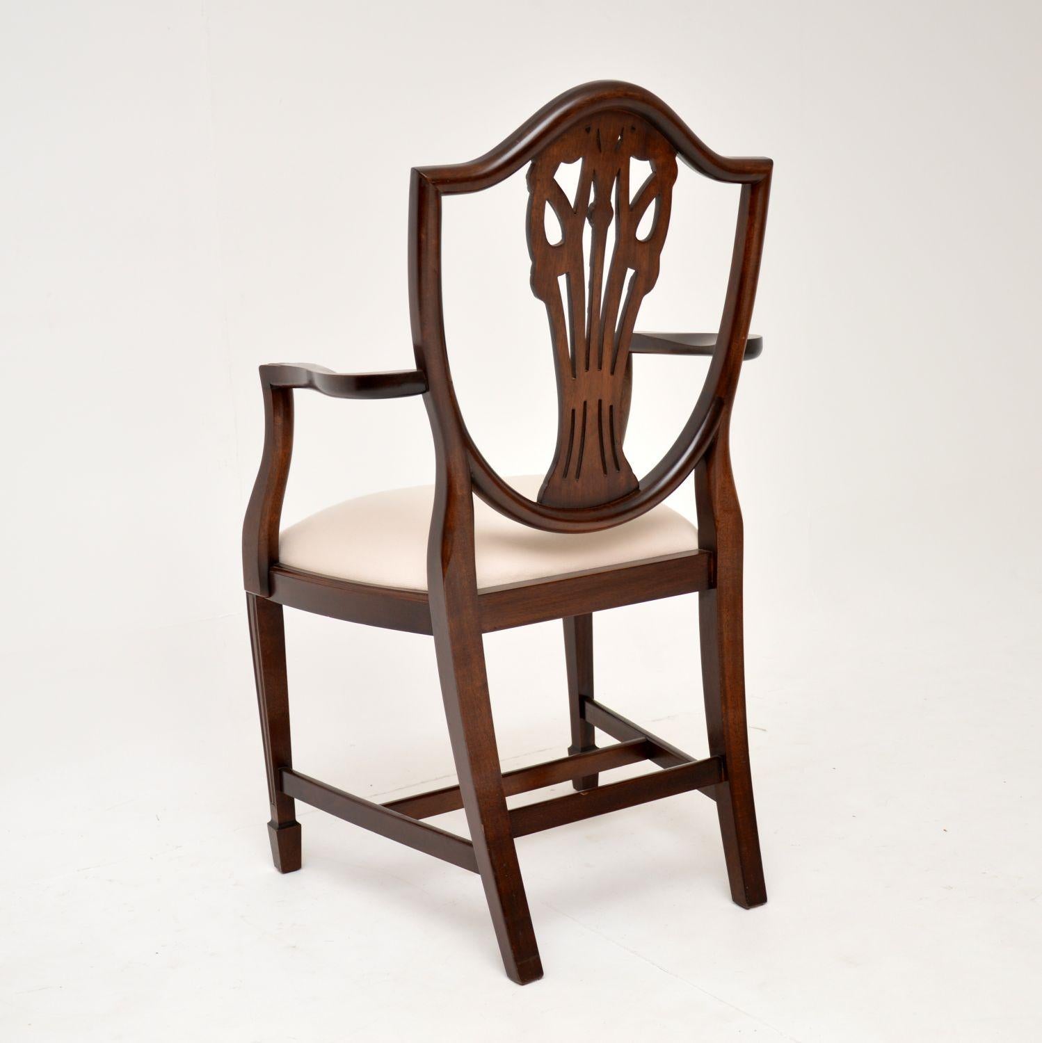 Set of 8 Antique Sheraton Style Dining Chairs 5