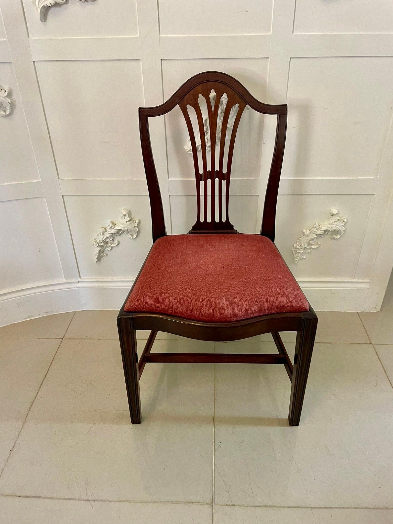 Set di 8 sedie da pranzo in mogano antico di qualità vittoriana in vendita 4