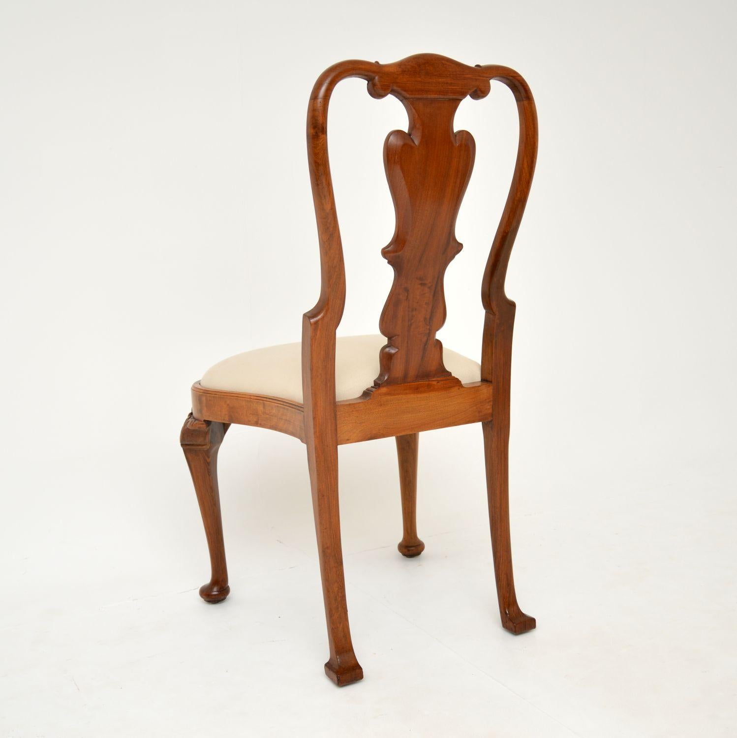 Set of 8 Antique Walnut Dining Chairs 5