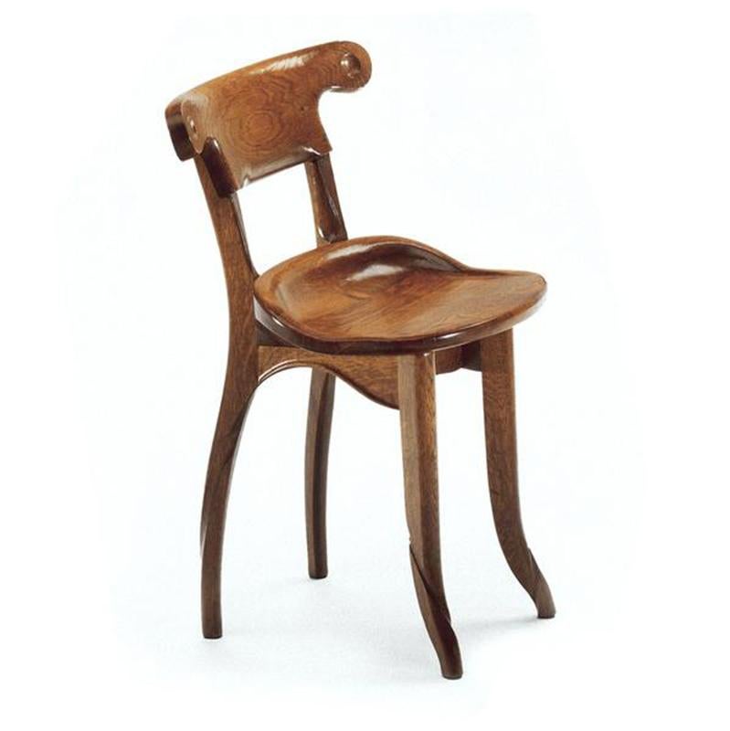 Set of 8 Antoni Gaudi, Jugdenstill, Solid Oak Batllo Spanish Chairs In Excellent Condition In Barcelona, Barcelona