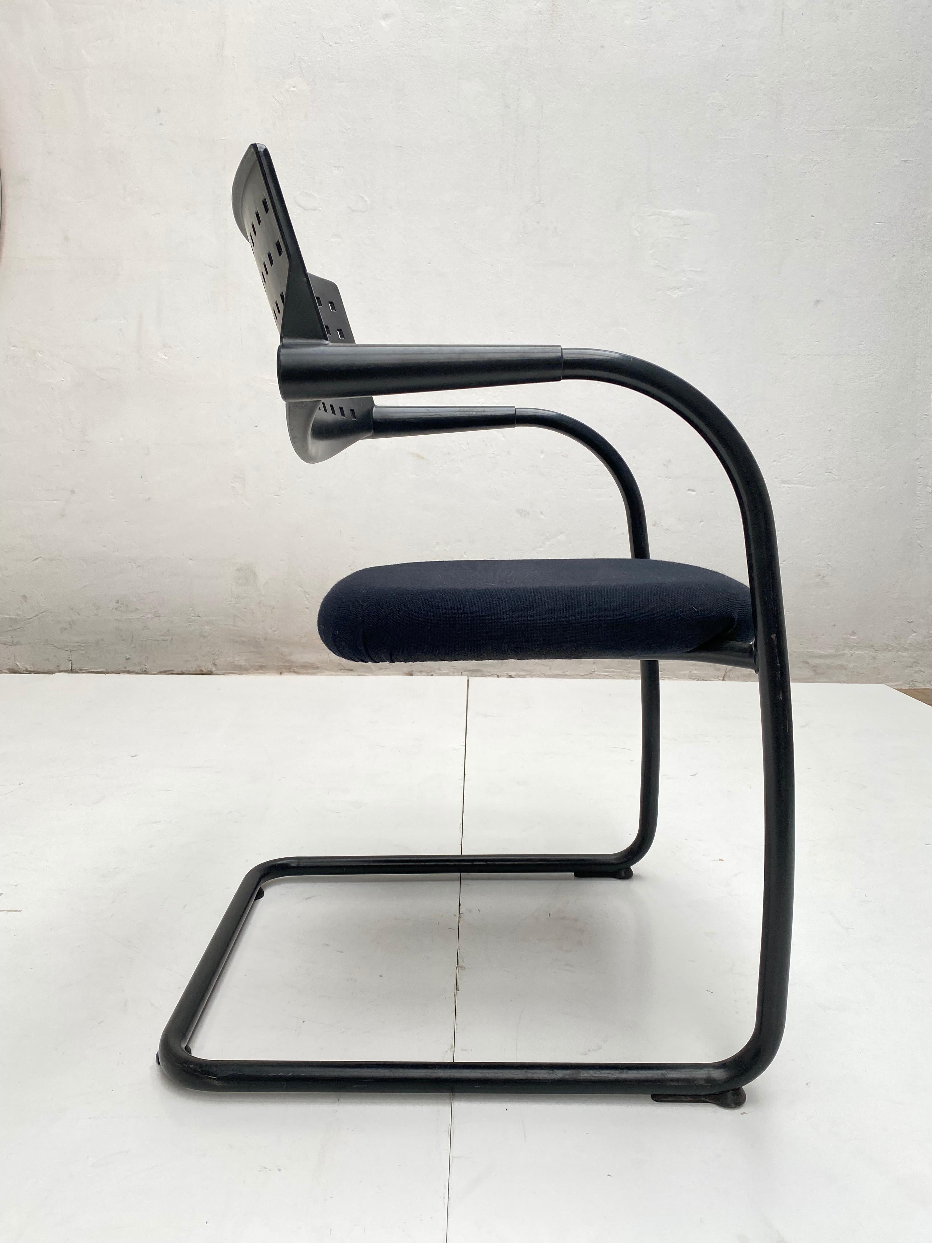 Steel Set of 8 Antonio Citterio & Glen Oliver Löw 'Visavis' Chairs Vitra, Germany 1997