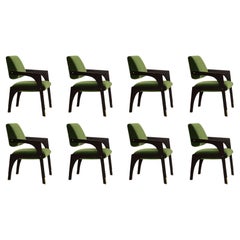 Set of 8 Arches Dining Chairs, Velvet, InsidherLand by Joana Santos Barbosa