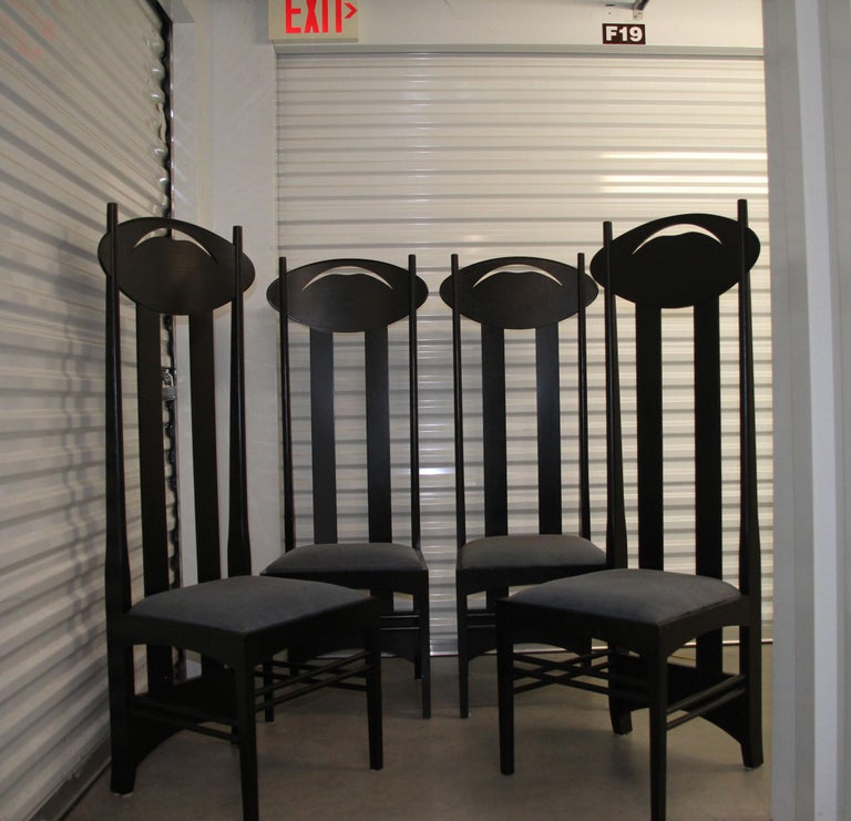 Set of 8 Argyle Chairs by Charles R Mackintosh for Atelier International For Sale 2