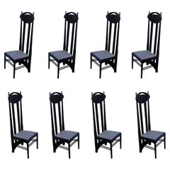 Set of 8 Argyle Chairs by Charles R Mackintosh for Atelier International