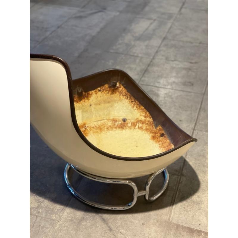 Set di 8 poltrone e pouf di Michel Cadestin per Airborne, 1970 in vendita 8