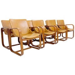 Set of 8 Armchairs by Giuseppe Pagano, circa 1940