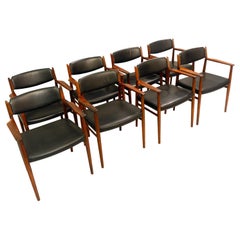 Set of 8 Arne Vodder Armchairs for Sibast, 1960s