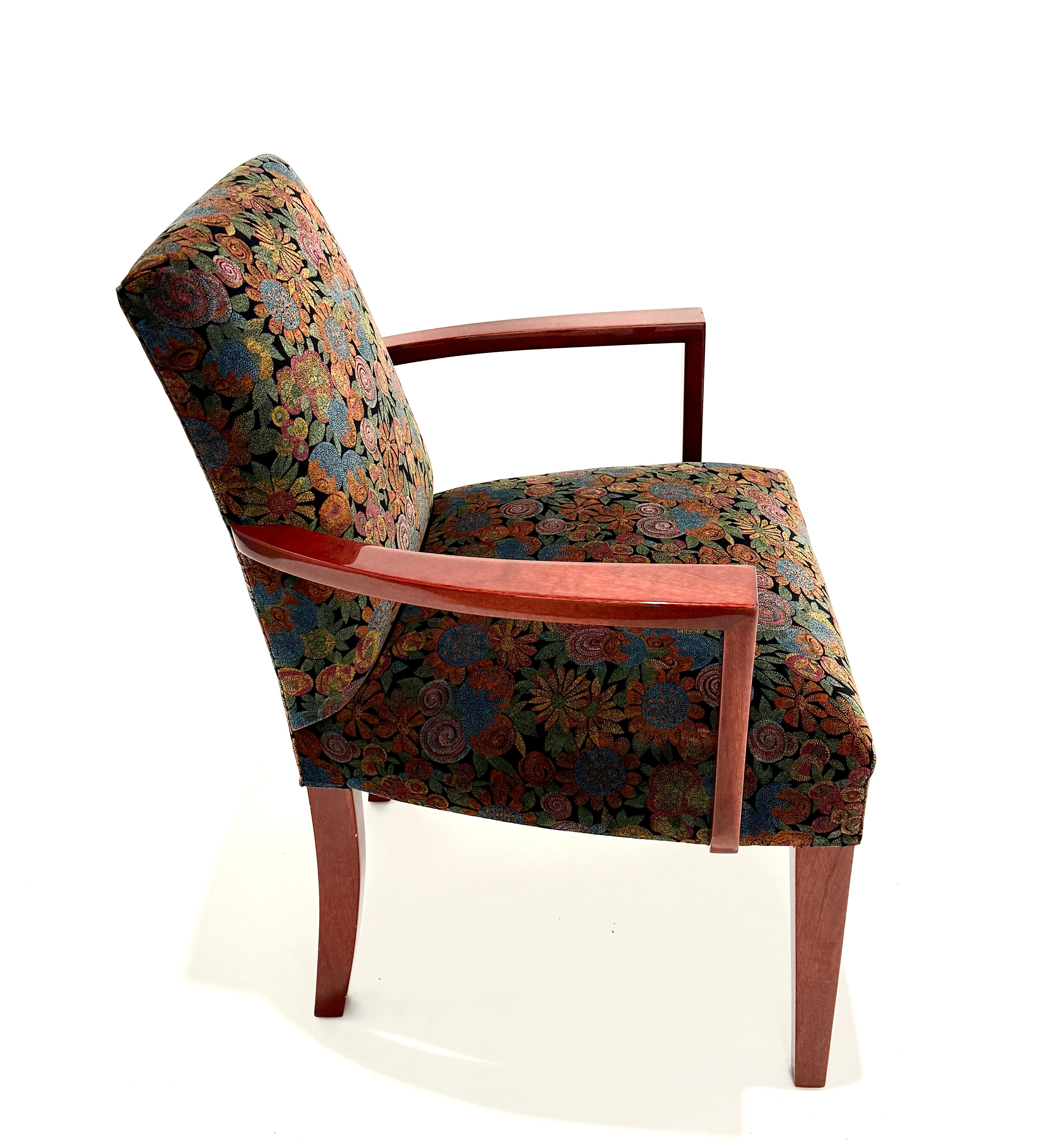 Set Of 8 Art Deco Style Dining Chairs In Good Condition For Sale In Norwood, NJ