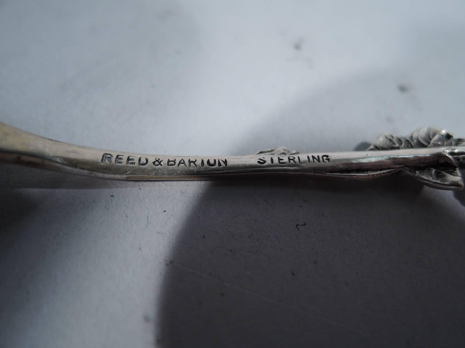 Ensemble de 8 cuillères à demitasse Art Nouveau Reed & Barton Arlequin en argent sterling Bon état à New York, NY