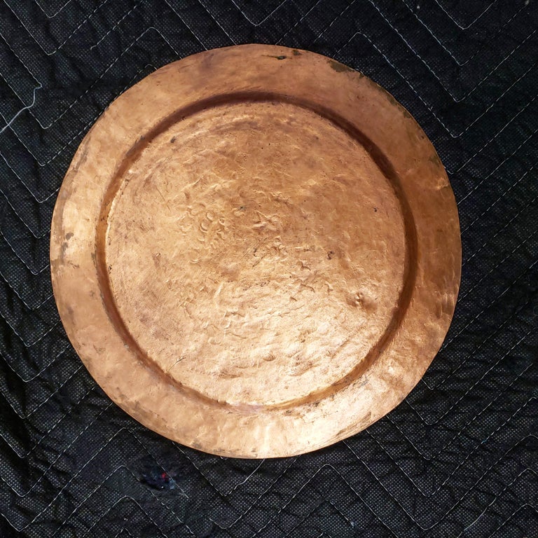 Set of 8 Arts and Crafts Copper Plates For Sale at 1stDibs