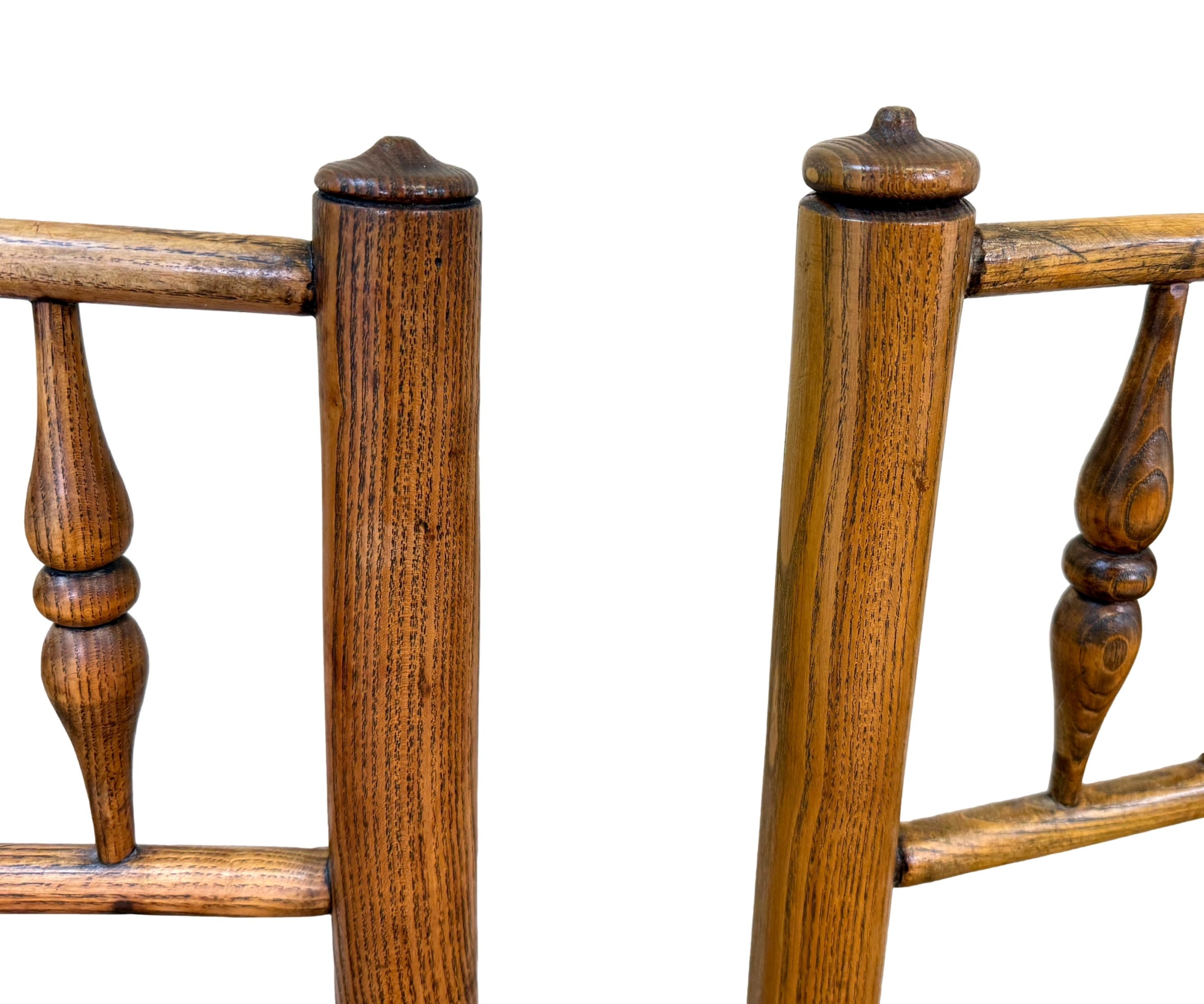 Set Of 8 Ash Farmhouse Kitchen Dining Chairs 1