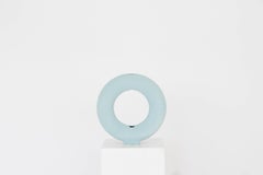 8er Babyblauer, matter Vacuum-Vasen von Valeria Vasi