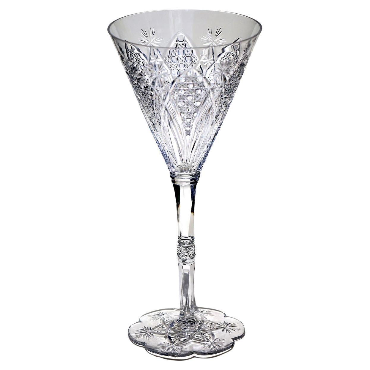 Set de 8 Copas de Vino Blanco de Cristal Soplado a Mano Elbeuf de Baccarat en venta